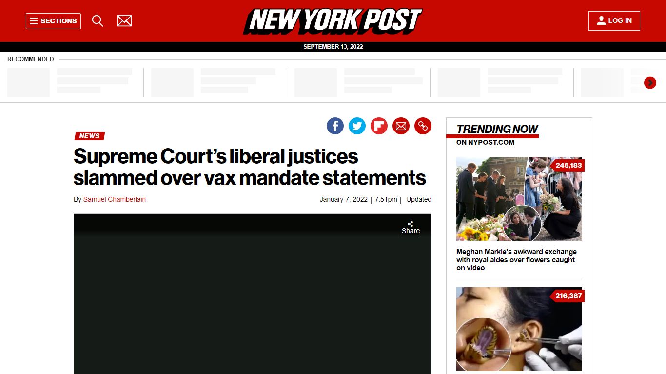 Supreme Court’s liberal justices slammed over vax mandate statements